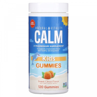 Детские жевательные таблетки, сладкие цитрусовые КАЛМ (Children's chewable tablets, sweet citrus), Natural Vitality, CALM 120 жевательных таблеток