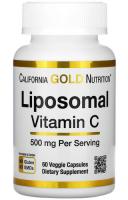 Липосомальный витамин С Калифорния Голд Нутришн (Liposomal Vitamin C California Gold Nutrition), 250 мг, 60 растительных капсул