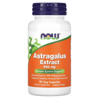 Экстракт астрагала Нау Фудс (Astragalus Extract Now Foods), 500 мг, 90 растительных капсул