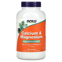 Calcium Magnesium (Кальций и магний Now Foods), 250 таблеток