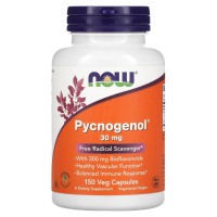 Пикногенол (Pycnogenol) 30 мг, NOW Foods, 150 вегетарианских капсул