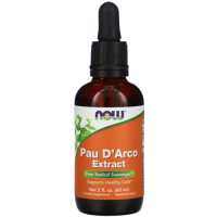 Пау Де Арко, Кора Муравьиного Дерева Жидкий Нау Фудс (Pau D'Arco Extract Liquid NOW Foods), 60 мл
