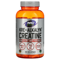 Креатин Креалкалин (Kre-Alkalyn Creatine), Now Foods, 240 вегетарианских капсул