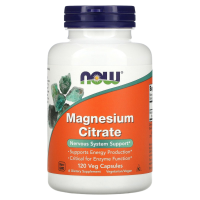 Магний Цитрат Нау Фудс (Magnesium Citrate Now Foods), 120 растительных капсул