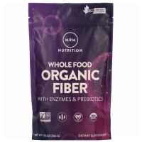 Цельнопищевая органическая клетчатка с ферментами и пребиотиками (Whole Food Organic Fiber with Enzymes and Prebiotics), MRM Nutrition, 256 грамм (9,3 унции)