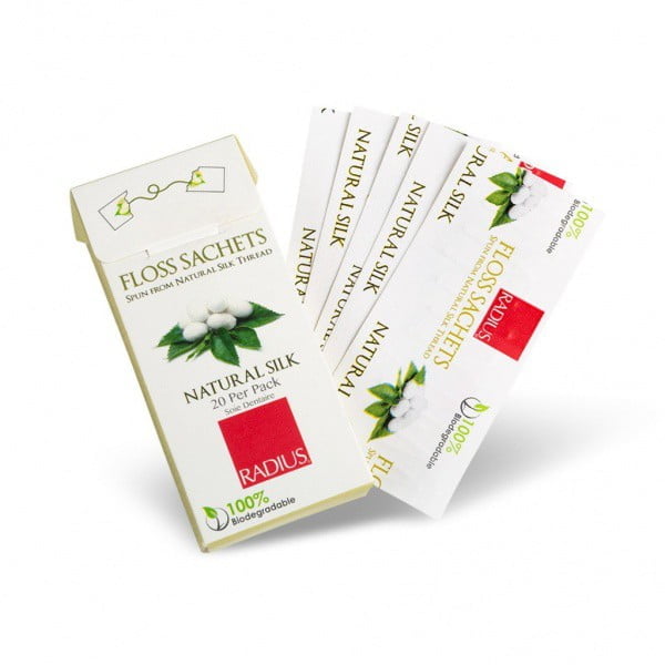 Зубная нить Floss Natural Biodegradable Silk, 20 пакетиков