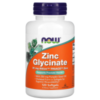Глицинат цинка (Zinc Glycinate) Now Foods, 120 капсул
