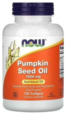 Масло из тыквенных семян Нау Фудс (Pumpkin Seed Oil Now Foods), 100 капсул