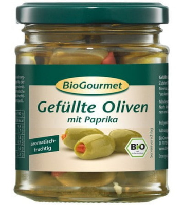 Оливки, фаршированные паприкой BioGourmet