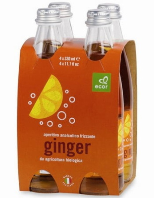 Газированный безалкогольный напиток "Имбирь" (Ginger) Ecor